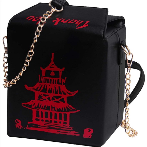 🥡 Black Chinese Takeout Purse 🥡 - Picture 2 of 6